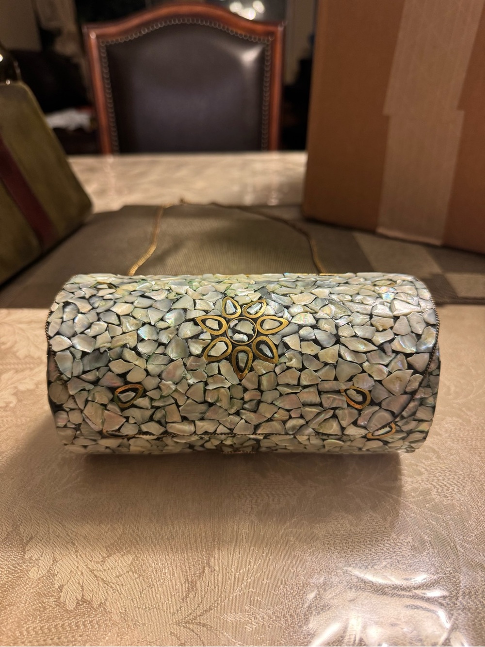 Antik Kraft Multicolor Mosaic Crossbody Clutch Purse